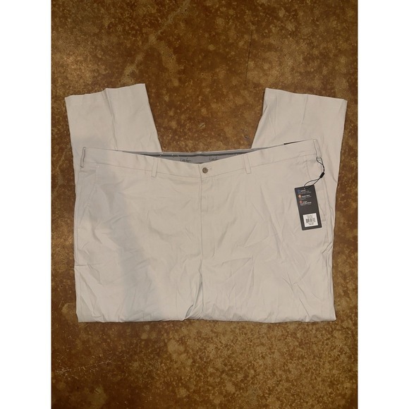 NWT Walter Hagen Men's 11 Big & Tall Majors Golf Pants Size 48x30 Light Khaki - Picture 6 of 6